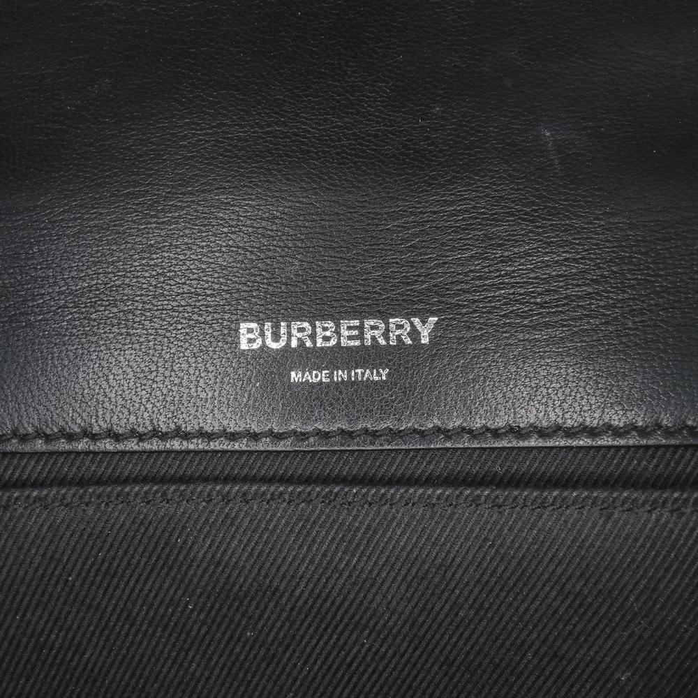 Burberry B Burberry Black Patent Leather Leather Small Patent Horseferry Lola Crossbody Italy