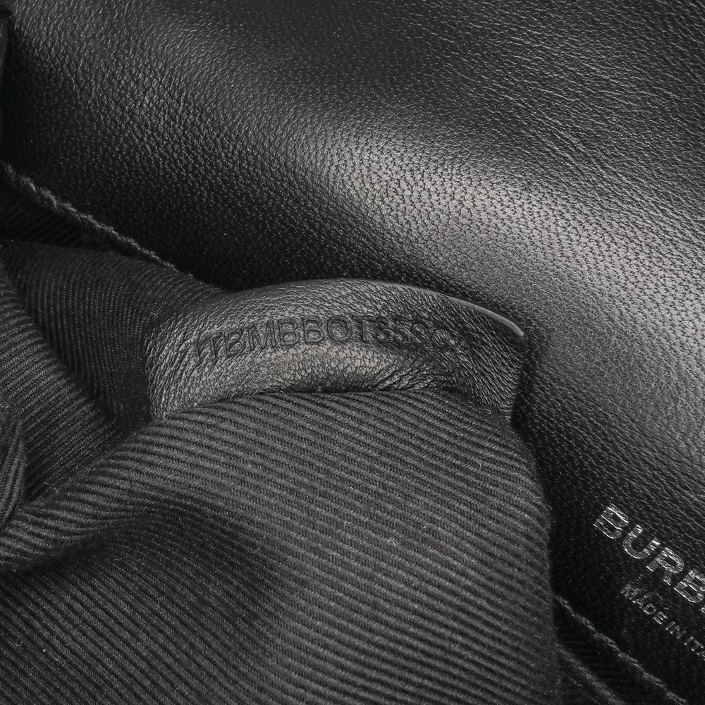 Burberry B Burberry Black Patent Leather Leather Small Patent Horseferry Lola Crossbody Italy