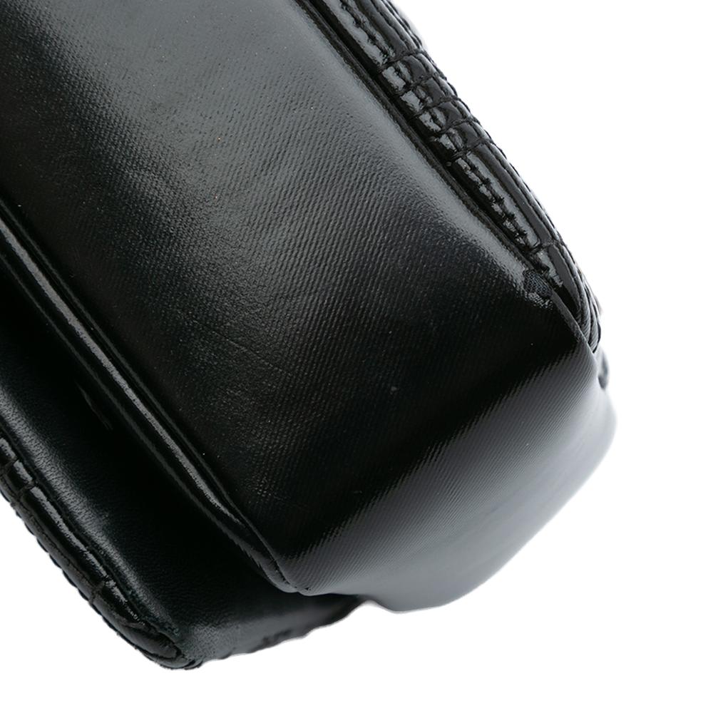 Burberry B Burberry Black Patent Leather Leather Small Patent Horseferry Lola Crossbody Italy