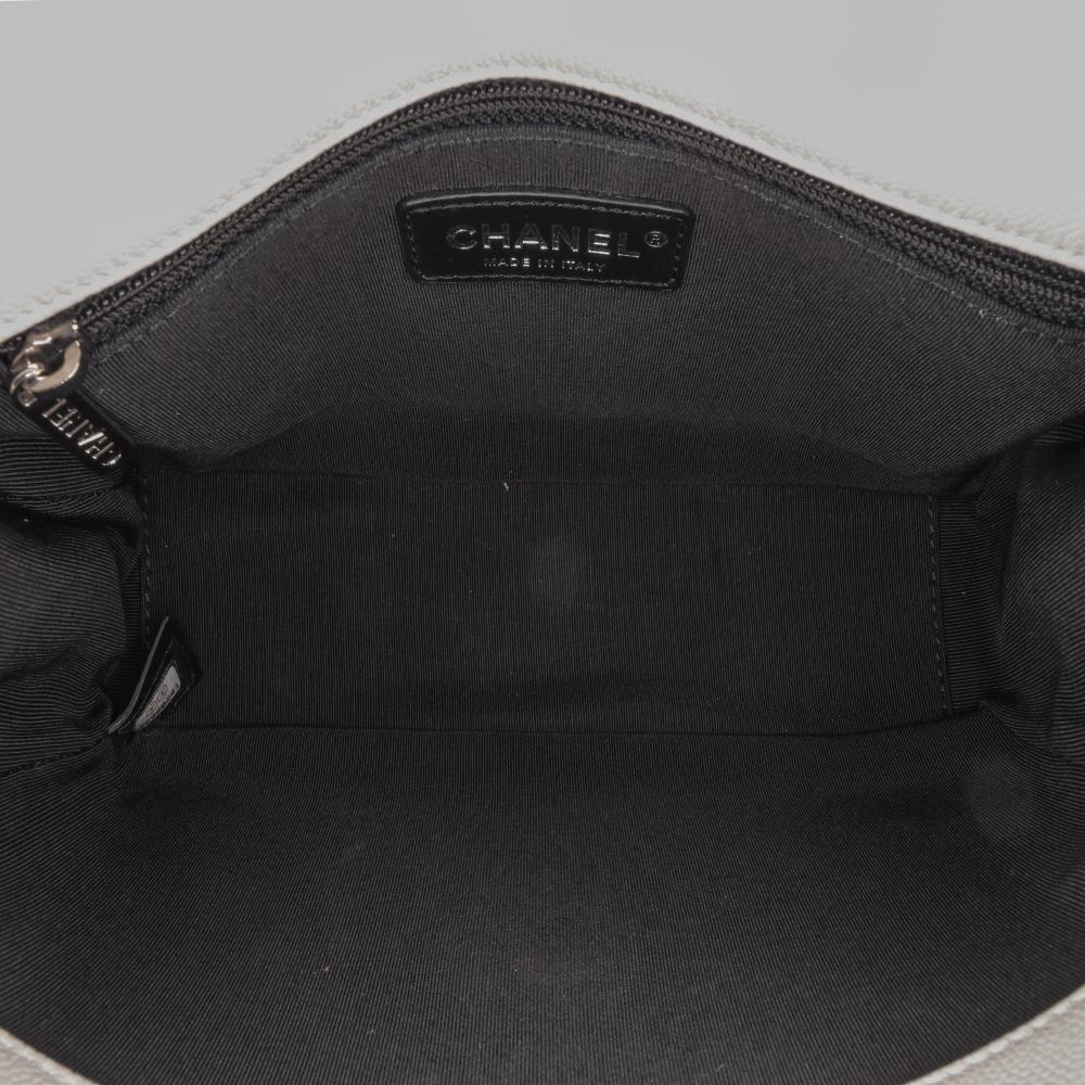 Chanel B Chanel White Caviar Leather Leather Medium Quilted Caviar My Everything Flap Italy