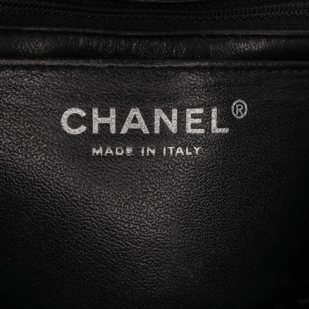 Chanel B Chanel Black Patent Leather Leather Mini Square Classic Patent Single Flap Italy