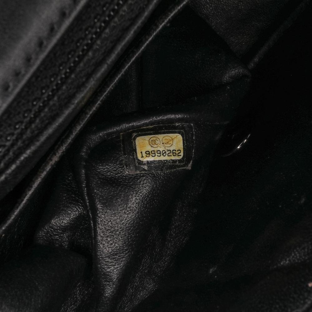 Chanel B Chanel Black Patent Leather Leather Mini Square Classic Patent Single Flap Italy