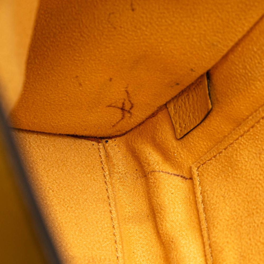 Celine B Celine Yellow Mustard Calf Leather Nano Luggage Tote Italy