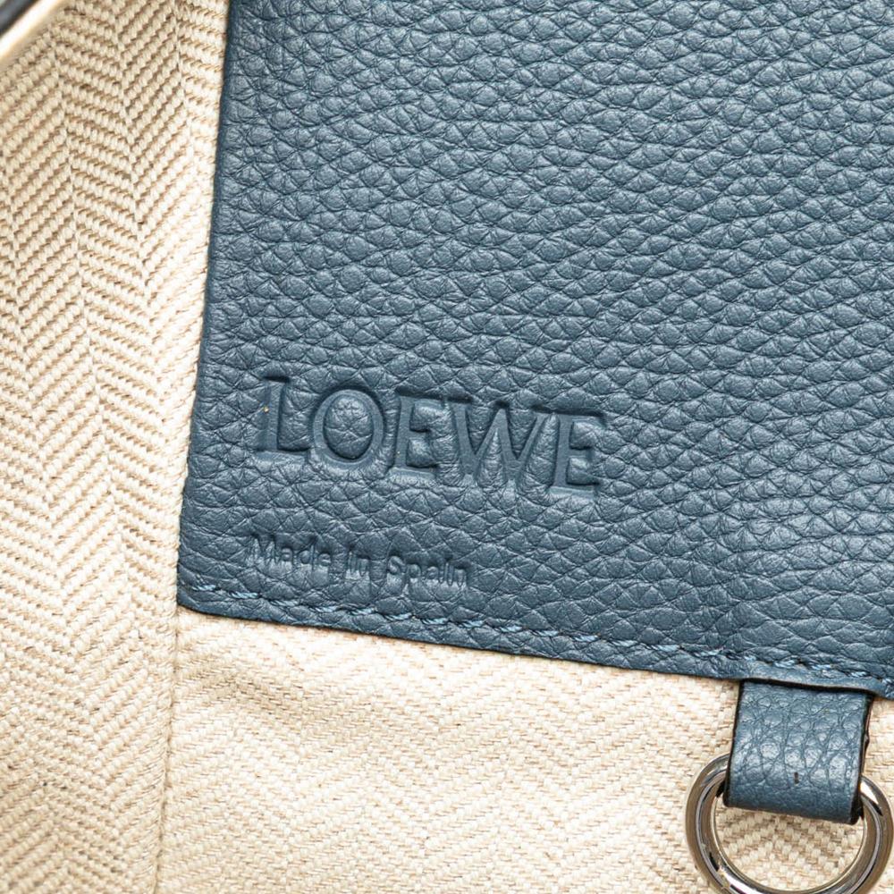 Loewe B LOEWE Blue Calf Leather Small Hammock Bag Spain