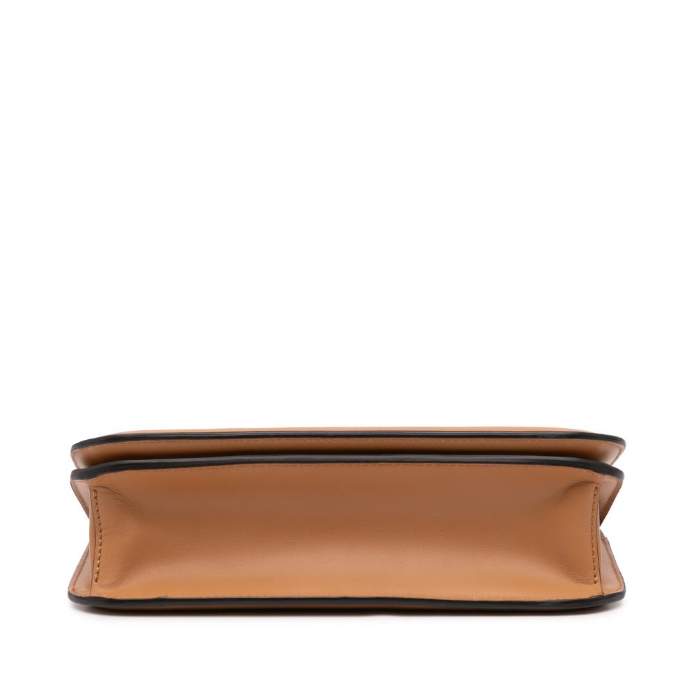 Fendi B Fendi Brown Calf Leather skin Vitello King Nubuck Pequin Karligraphy Pocket Shoulder Bag Italy