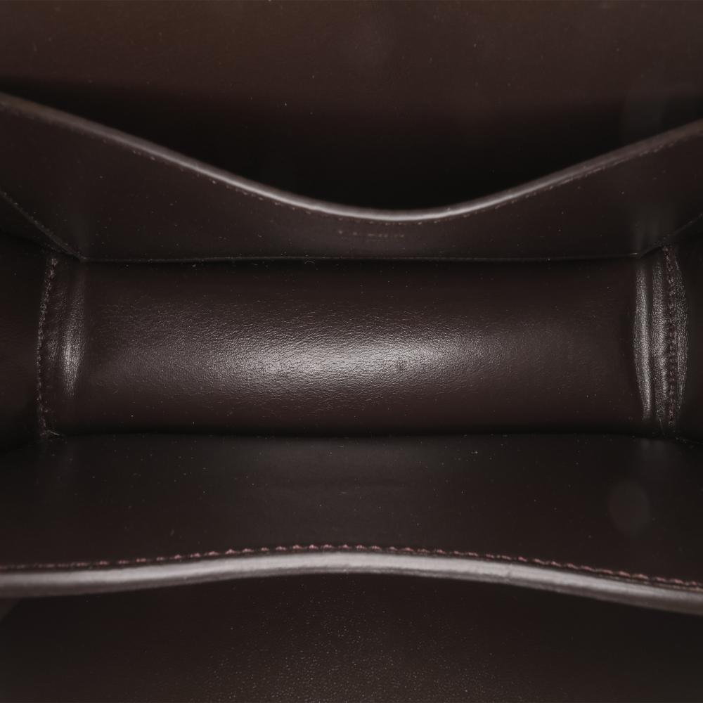 Fendi B Fendi Brown Calf Leather skin Vitello King Nubuck Pequin Karligraphy Pocket Shoulder Bag Italy