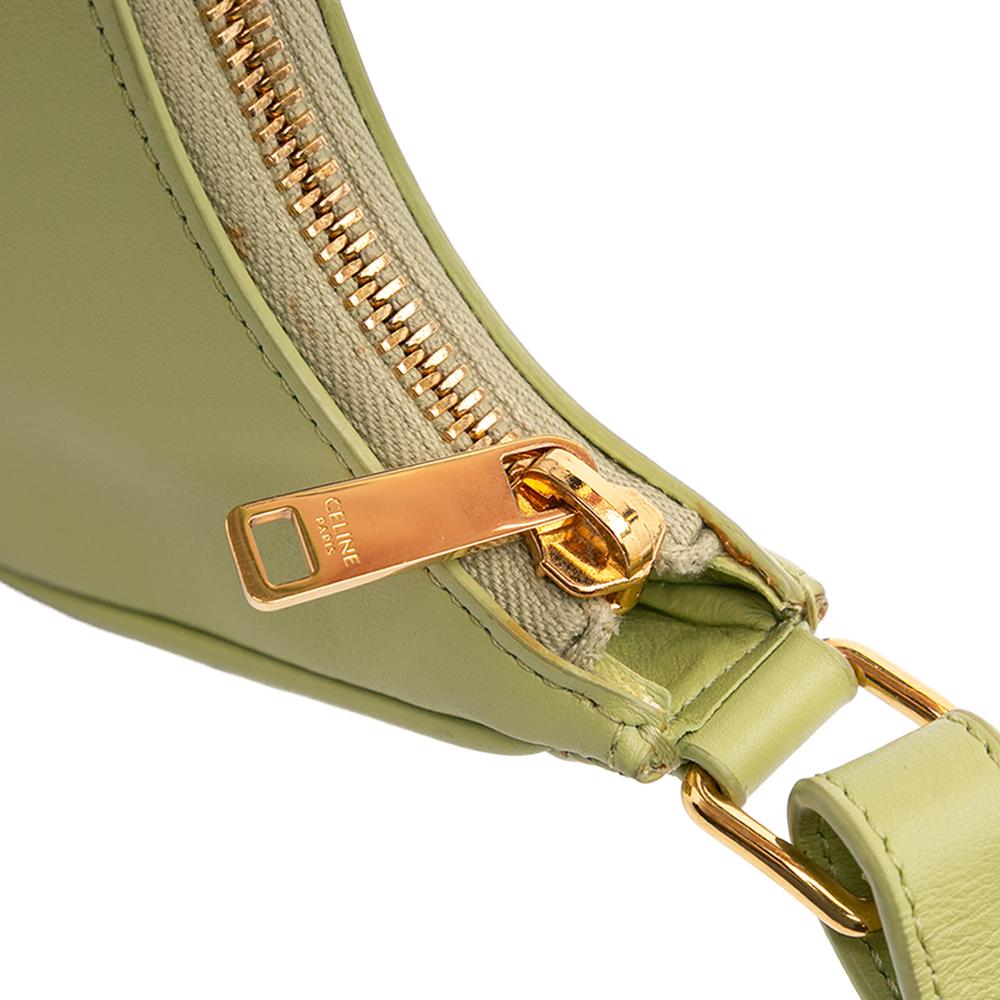 Celine B Celine Green Olive Green Calf Leather Mini Smooth skin Ava Shoulder Bag Italy