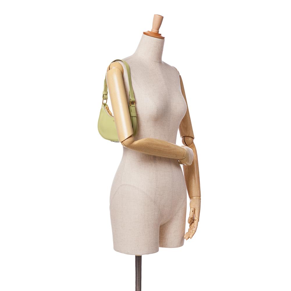 Celine B Celine Green Olive Green Calf Leather Mini Smooth skin Ava Shoulder Bag Italy