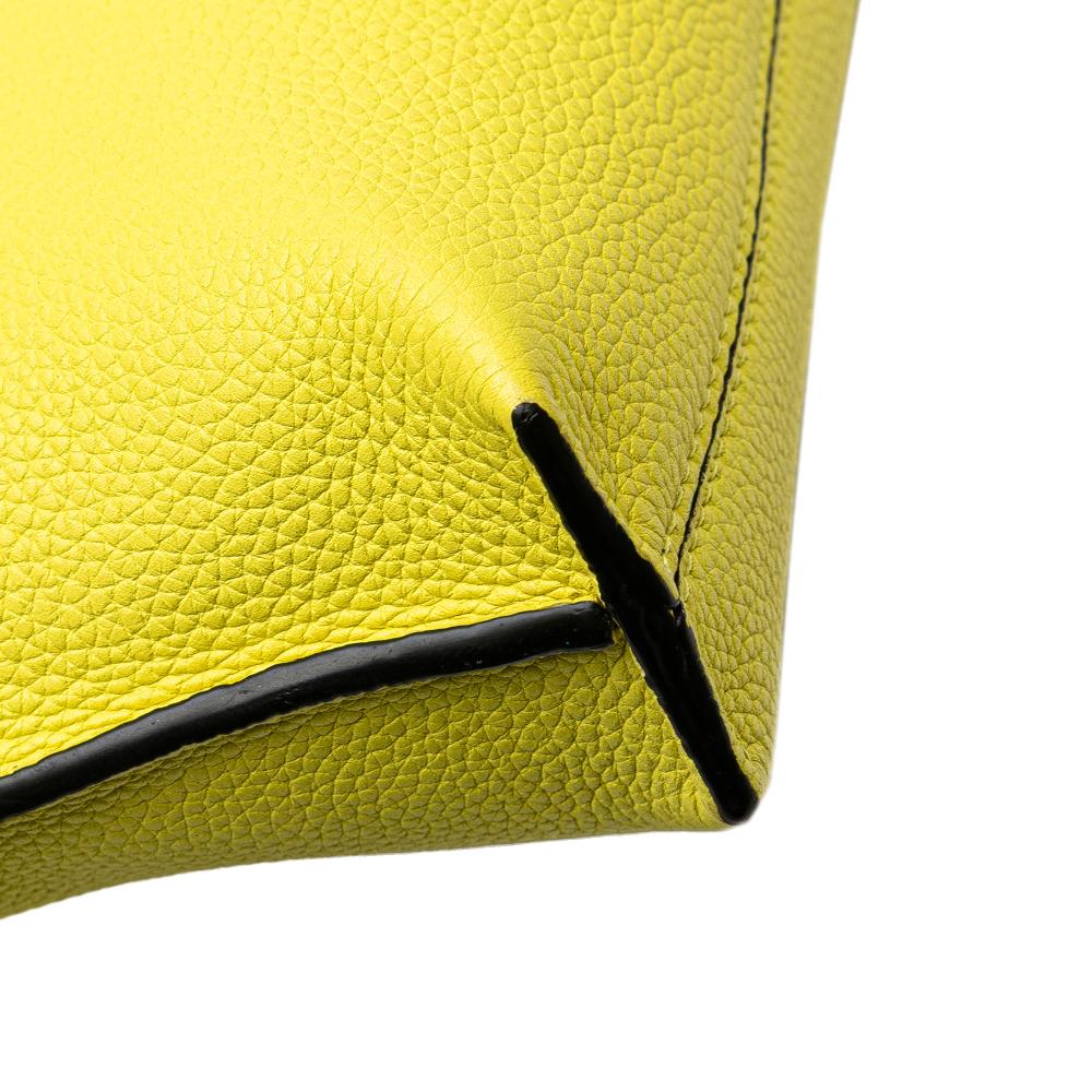 Loewe B LOEWE Yellow Neon Yellow Calf Leather Small Missy Satchel Spain