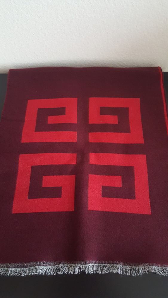 Givenchy (Neu!) GIVENCHY-Schal aus Wolle und Seide - Farbe: bordeauxrot