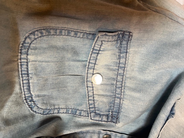 LIUJO Bluse aus Jeans und Seide