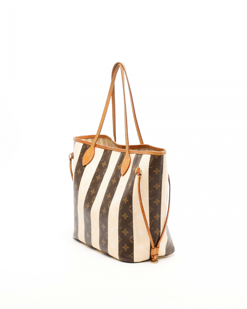 Louis Vuitton Monogram Rayures Neverfull MM Bag