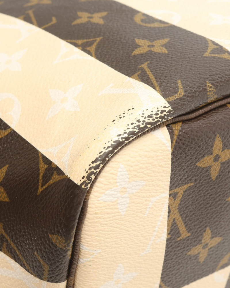 Louis Vuitton Monogram Rayures Neverfull MM Bag
