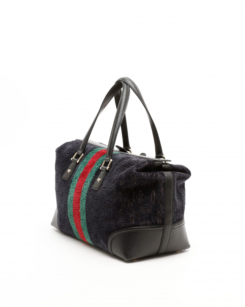 Gucci Velvet Treasure Boston Shoulder Bag