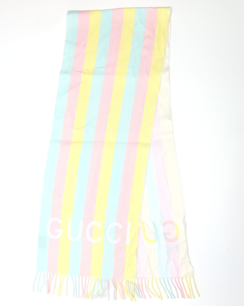 Gucci Logo Wool Scarf