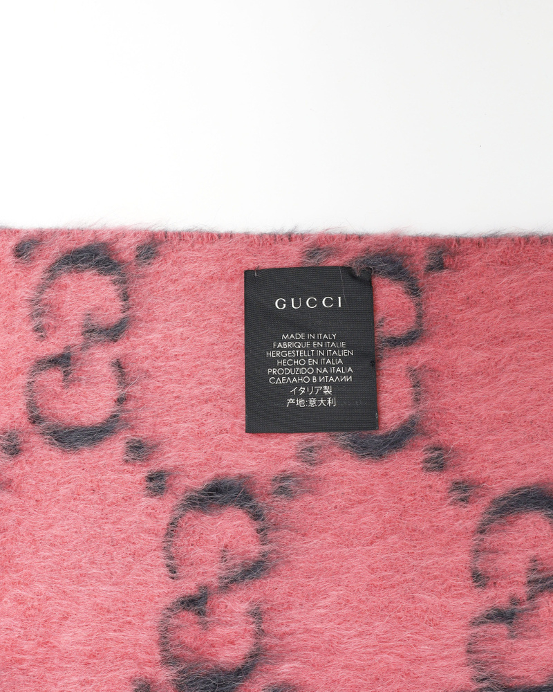 Gucci GG Alpaca and Wool Scarf
