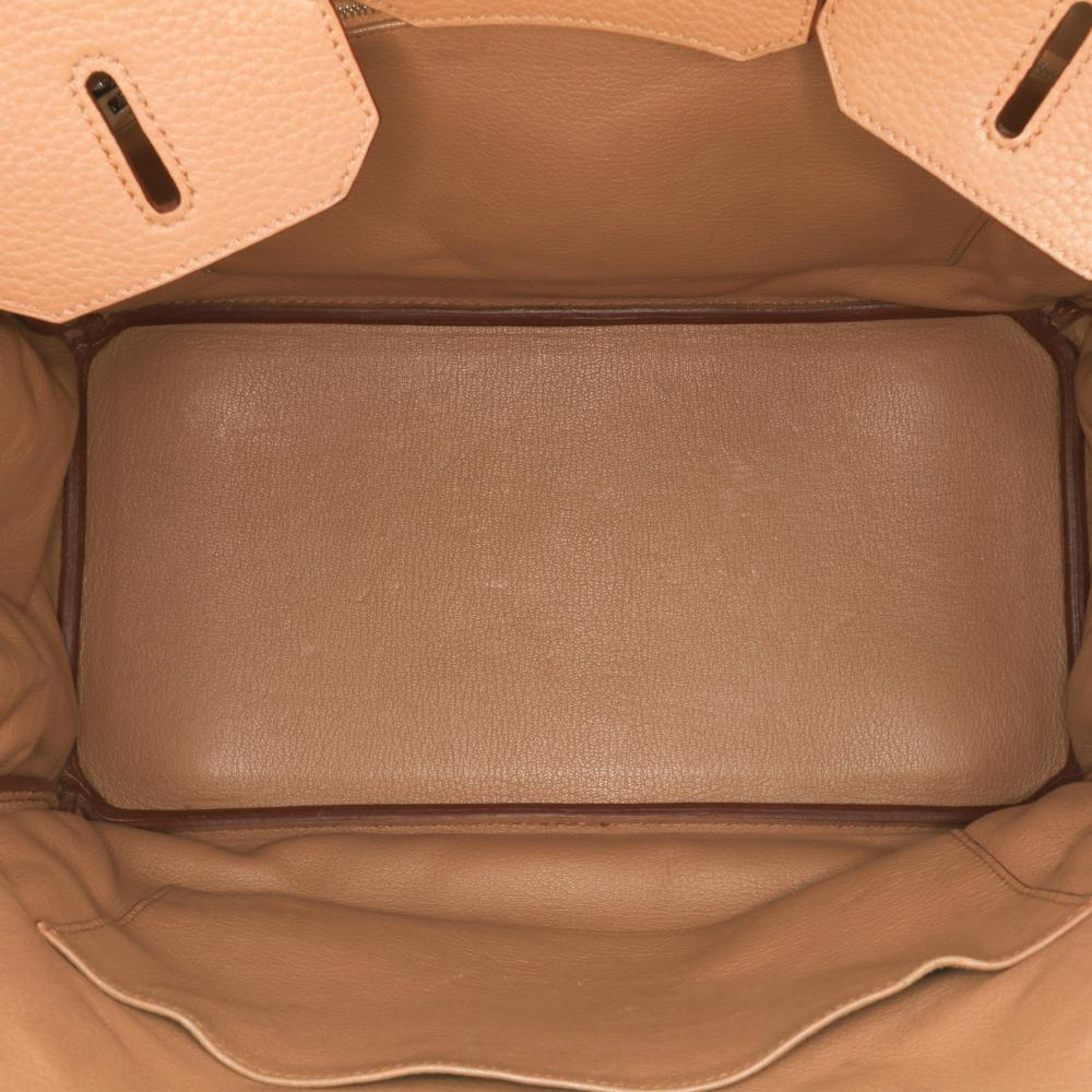 Hermès B Hermès Brown Light Brown Calf Leather Togo Birkin Retourne 35 France