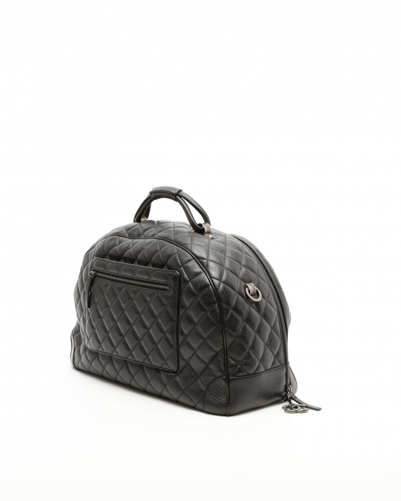 Chanel Caviar Airlines Round Trip Bowling Weekend Bag