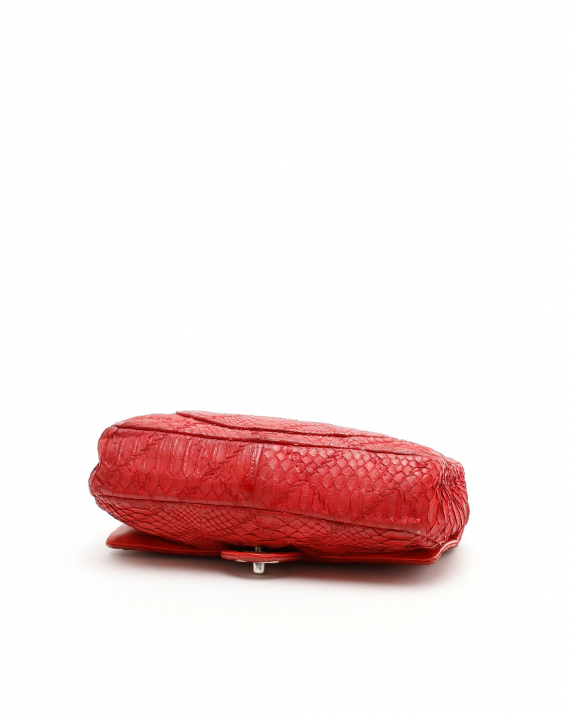 Chanel Classic Medium Python Ultimate Stitch Single Flap Bag