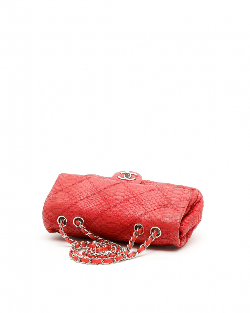 Chanel Classic Medium Python Ultimate Stitch Single Flap Bag