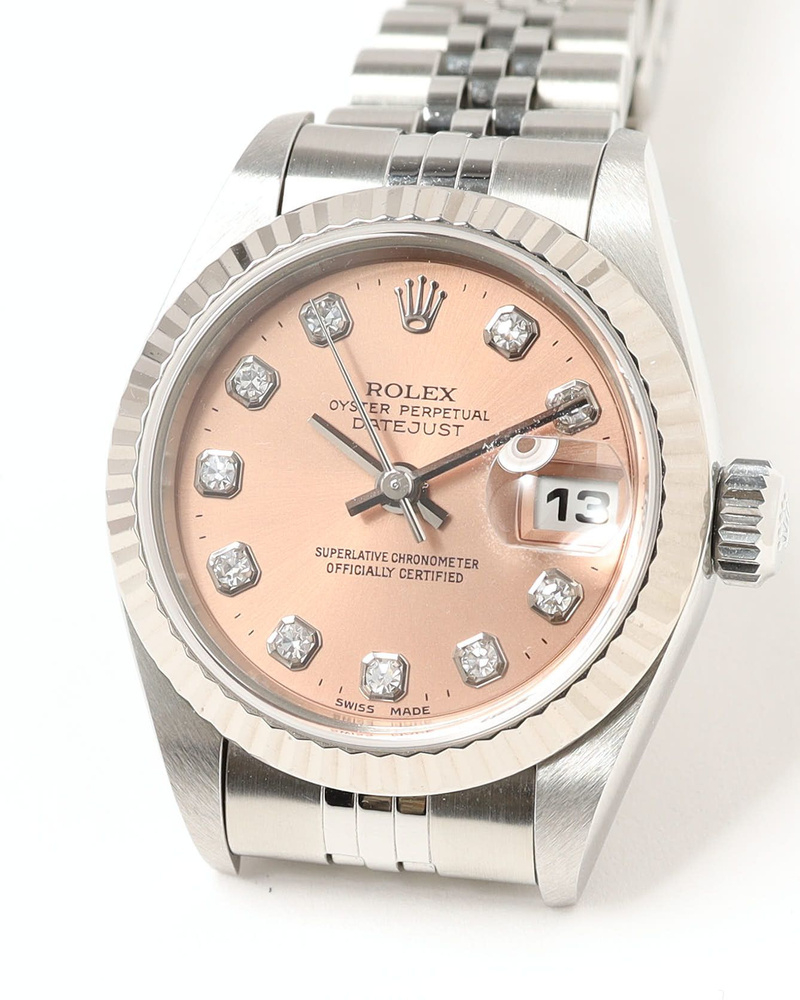Rolex Lady-Datejust 26mm Ref 69174 1993 Diamond Dial Watch