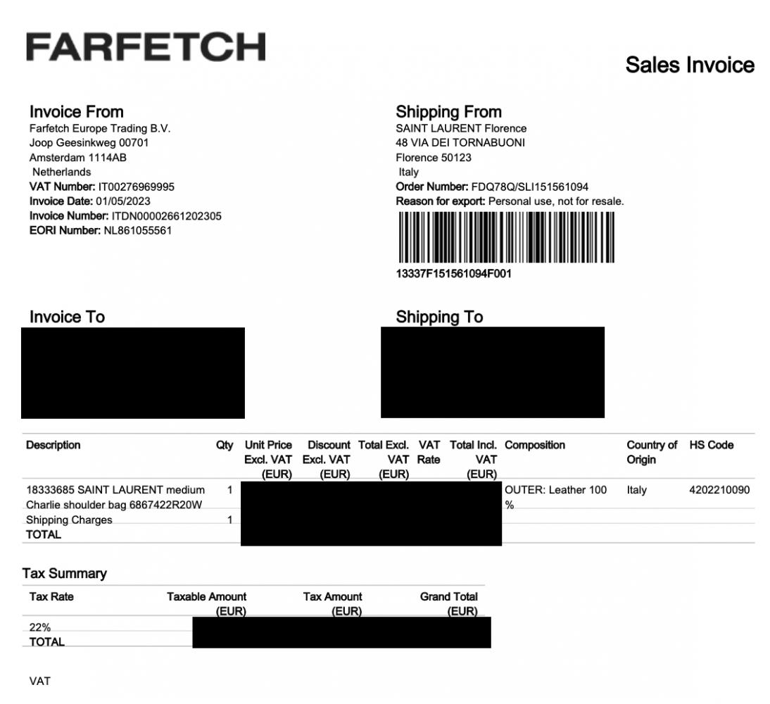 Saint Laurent Sac à bandoulière moyen Charlie