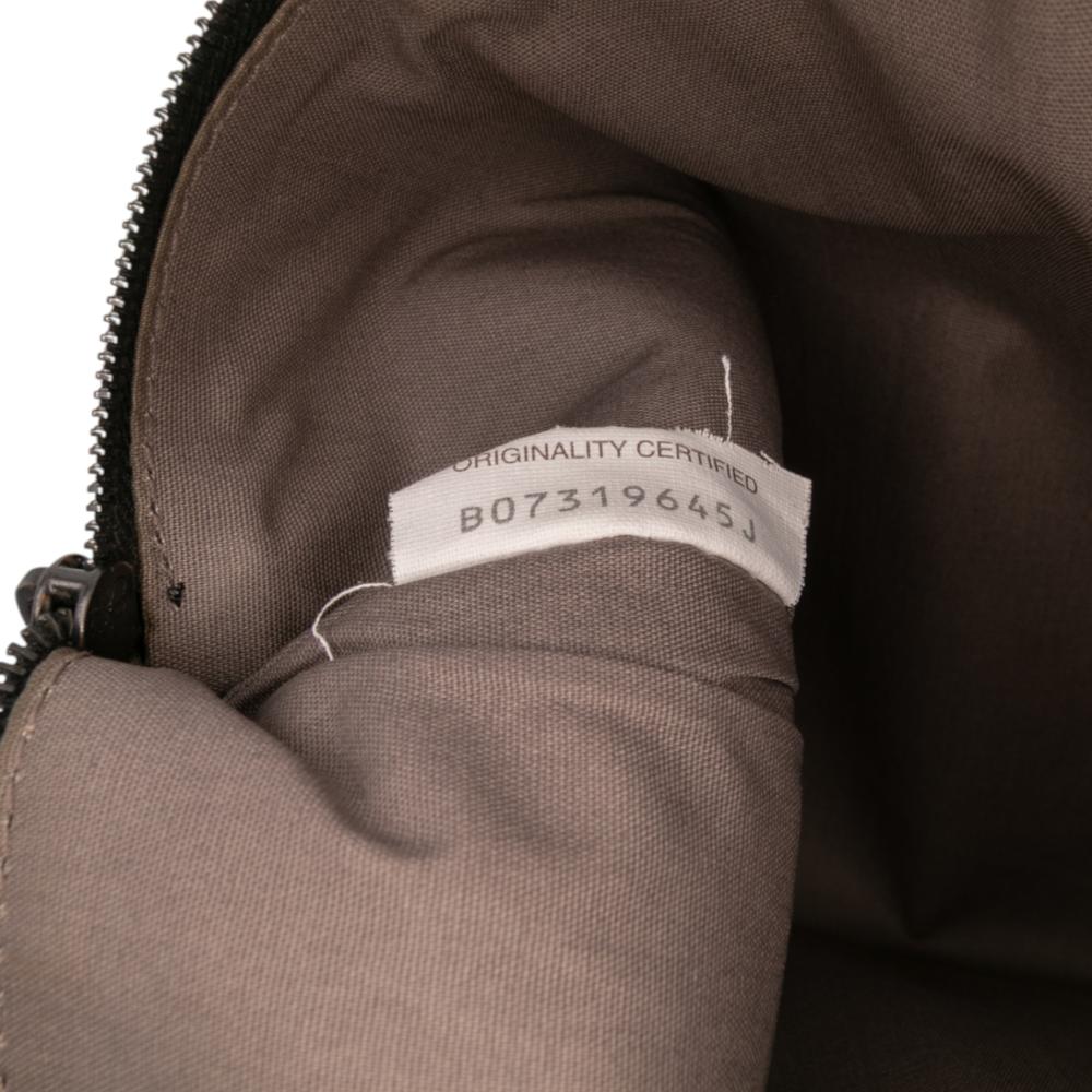 Bottega Veneta AB Bottega Veneta Black Calf Leather Intrecciato Trimmed Clutch Italy