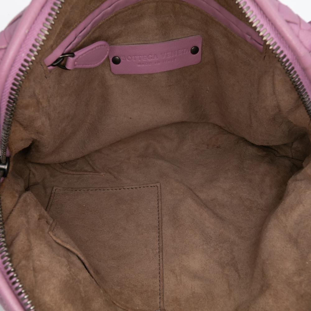 Bottega Veneta B Bottega Veneta Pink Nappa Leather Leather Nappa Intrecciato Nodini Crossbody Italy
