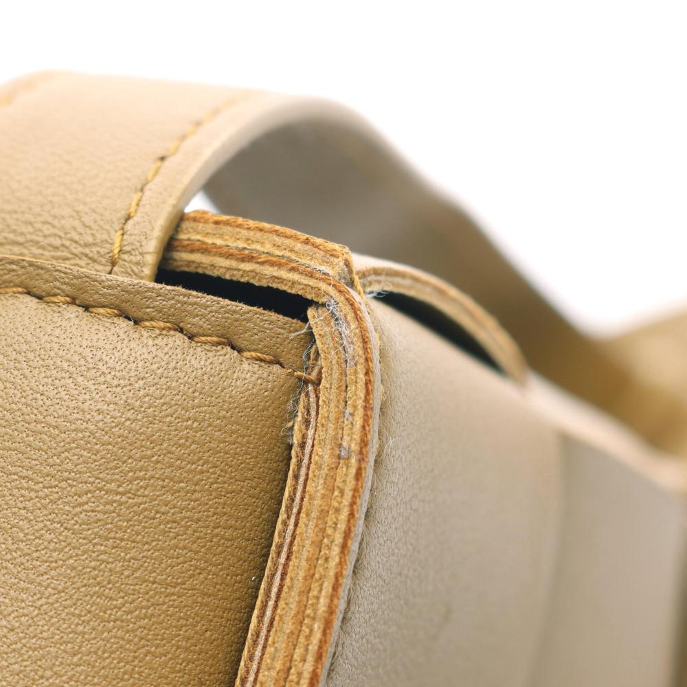 Bottega Veneta AB Bottega Veneta Brown Camel Nappa Leather Leather Candy Nappa Intrecciato Cassette Crossbody Italy