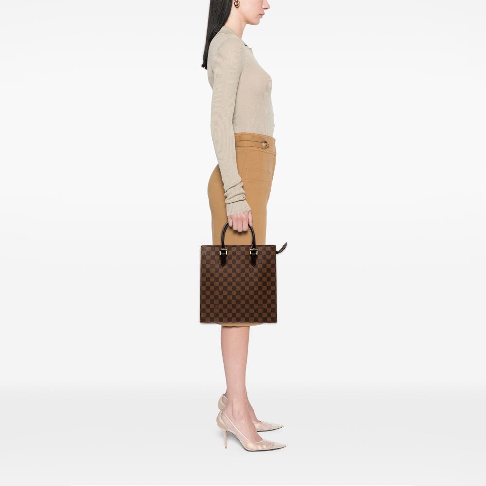 Louis Vuitton B Louis Vuitton Brown Damier Canvas Fabric Damier Ebene Venice Sac Plat France