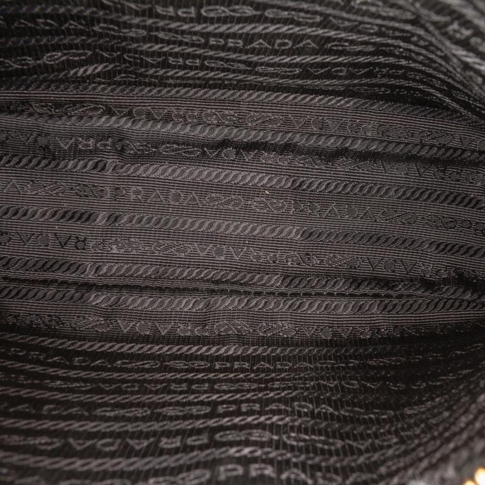 Prada B Prada Black Saffiano Leather Re Edition 2005 Satchel Italy