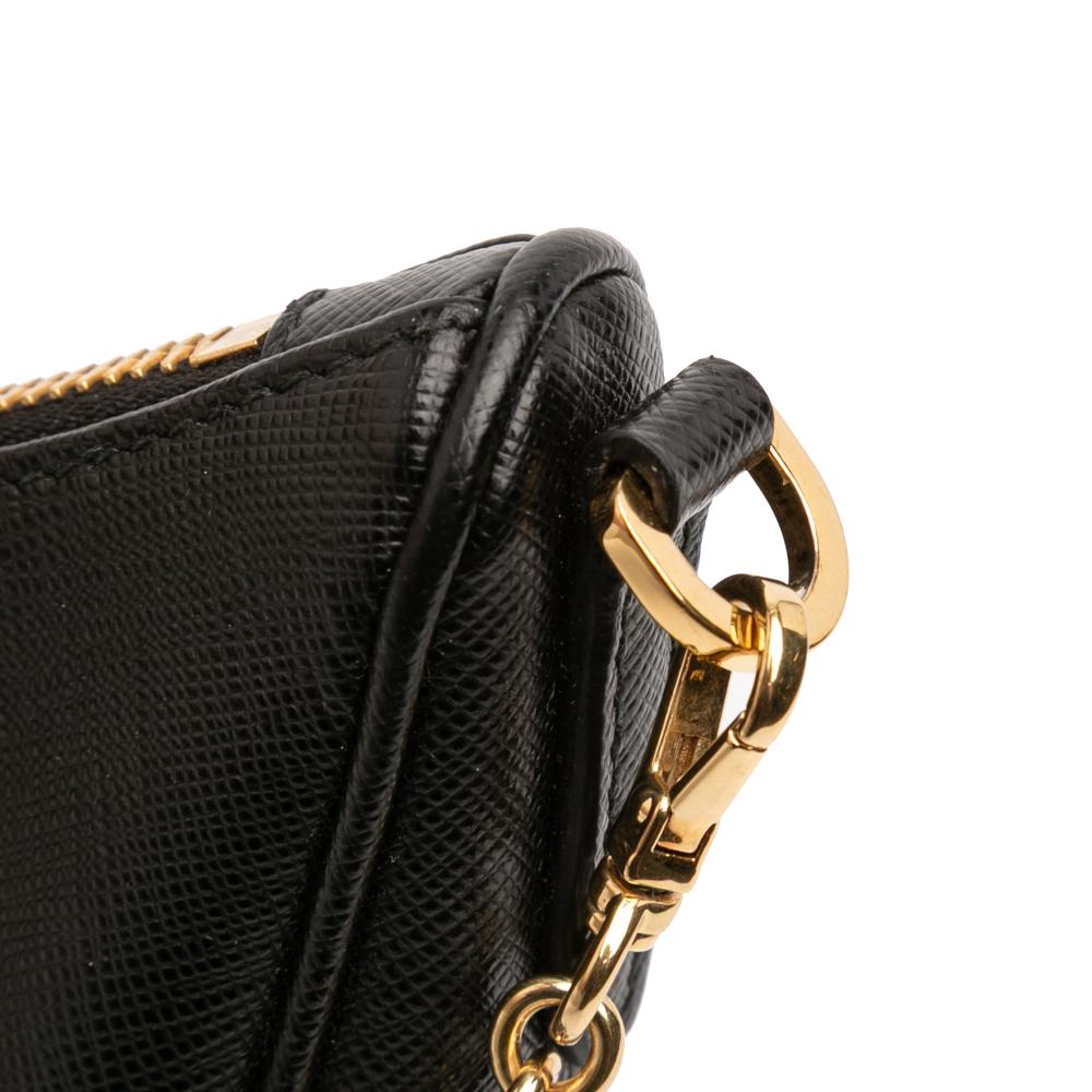 Prada B Prada Black Saffiano Leather Re Edition 2005 Satchel Italy