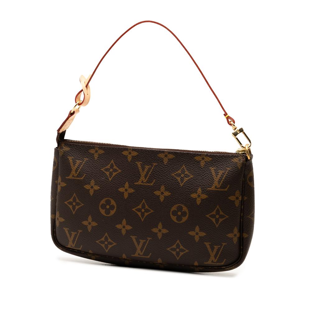 Louis Vuitton B Louis Vuitton Brown Monogram Canvas Fabric Monogram Pochette Accessoires France