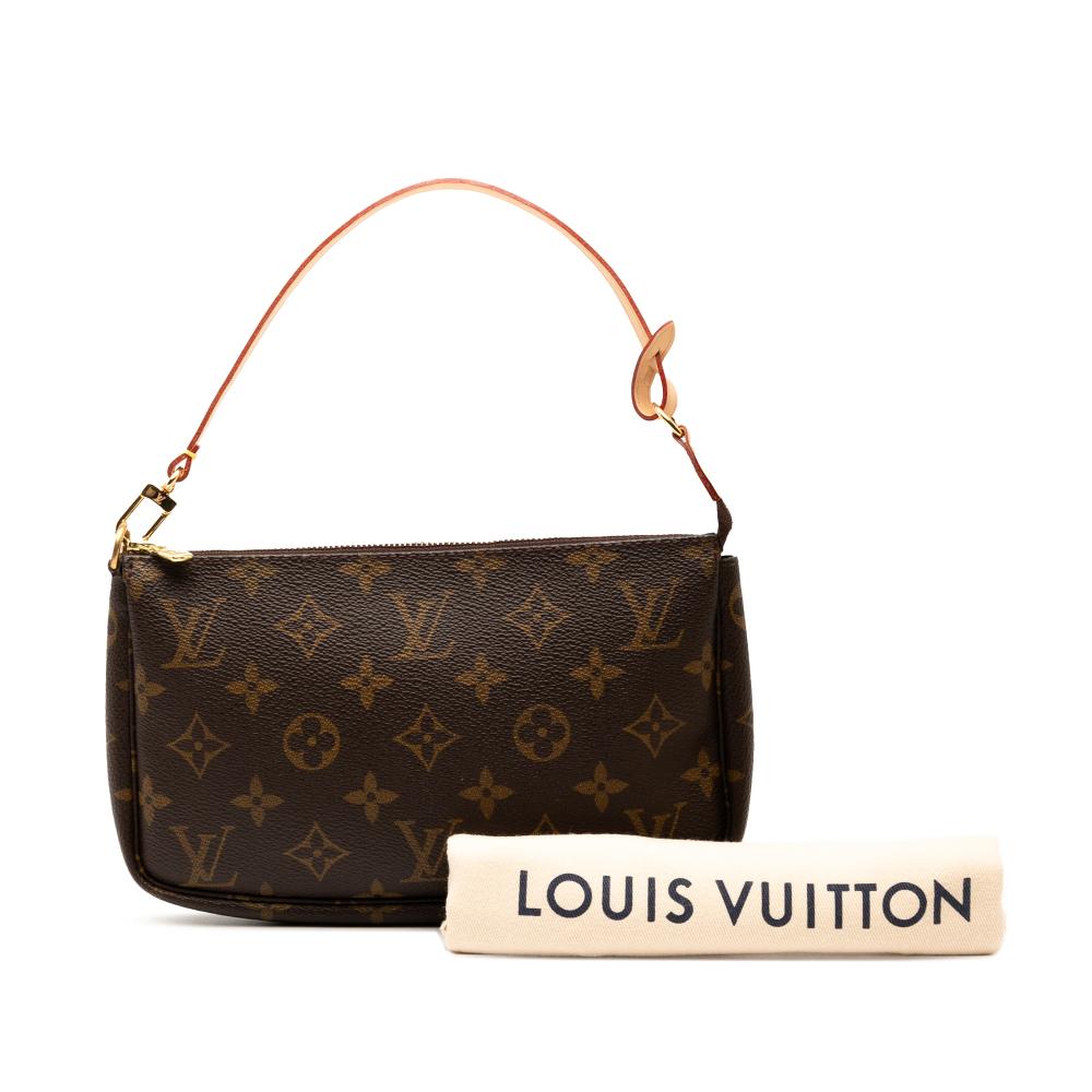 Louis Vuitton B Louis Vuitton Brown Monogram Canvas Fabric Monogram Pochette Accessoires France