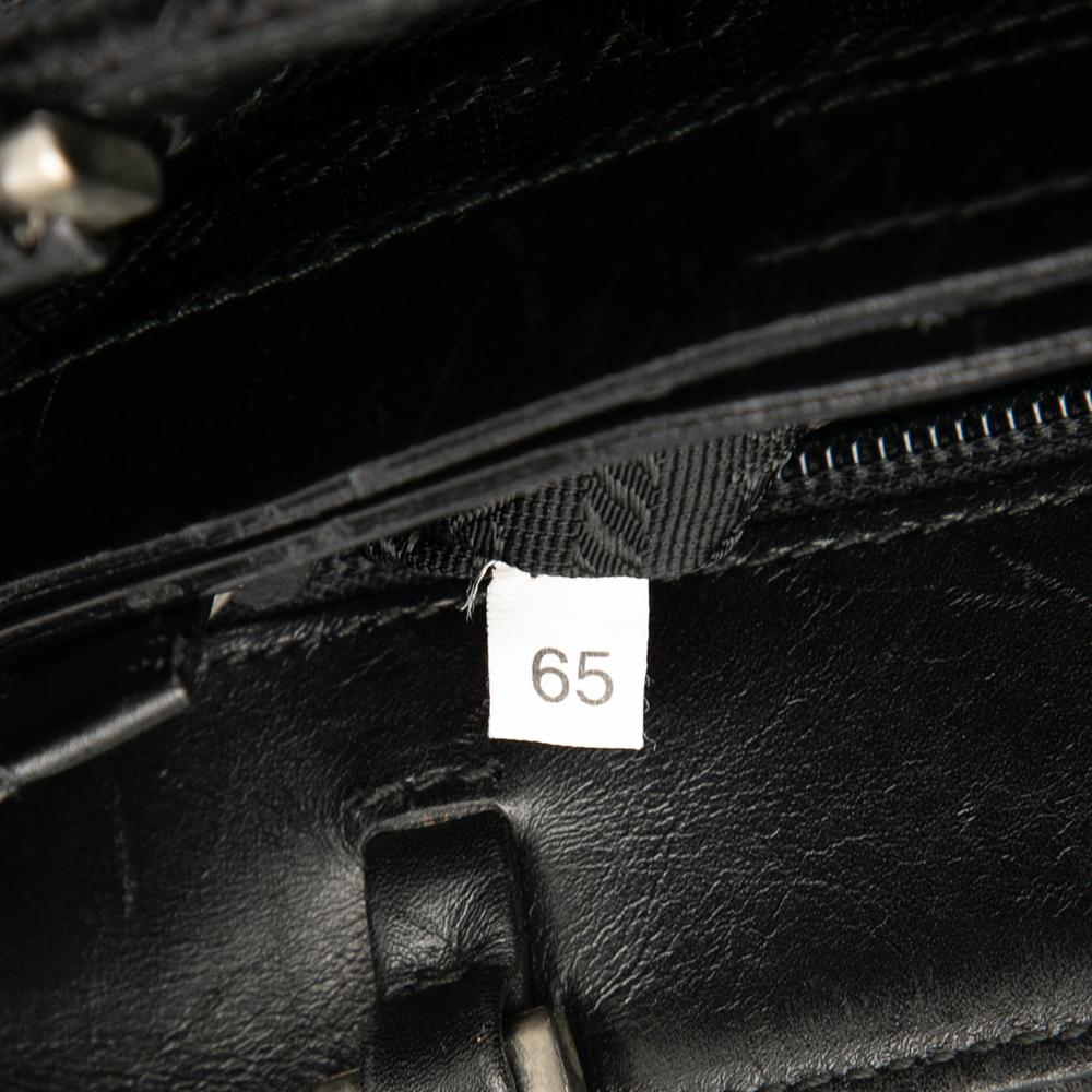 Prada B Prada Black Wool Fabric Tote Italy