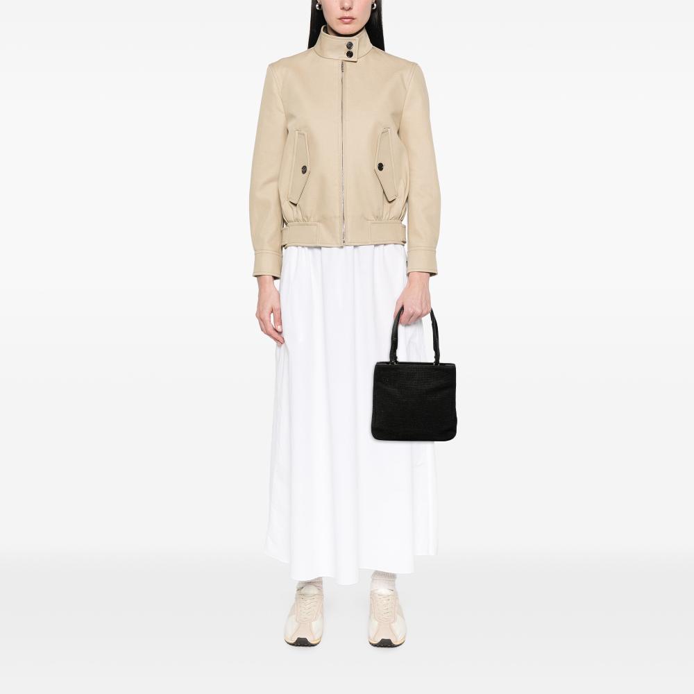 Prada B Prada Black Wool Fabric Tote Italy