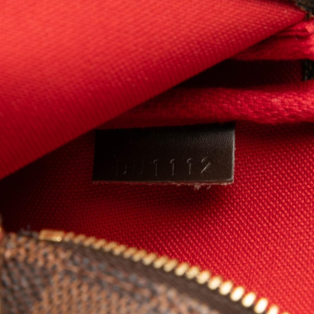 Louis Vuitton AB Louis Vuitton Brown Damier Canvas Fabric Damier Ebene Mini Pochette Accessoires France