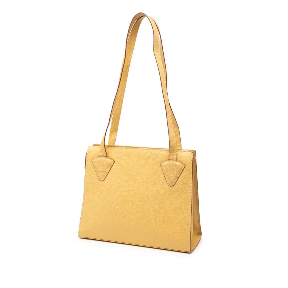 Loewe B LOEWE Yellow Calf Leather Tote Italy