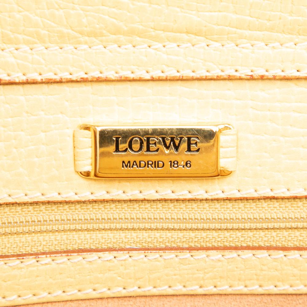 Loewe B LOEWE Yellow Calf Leather Tote Italy