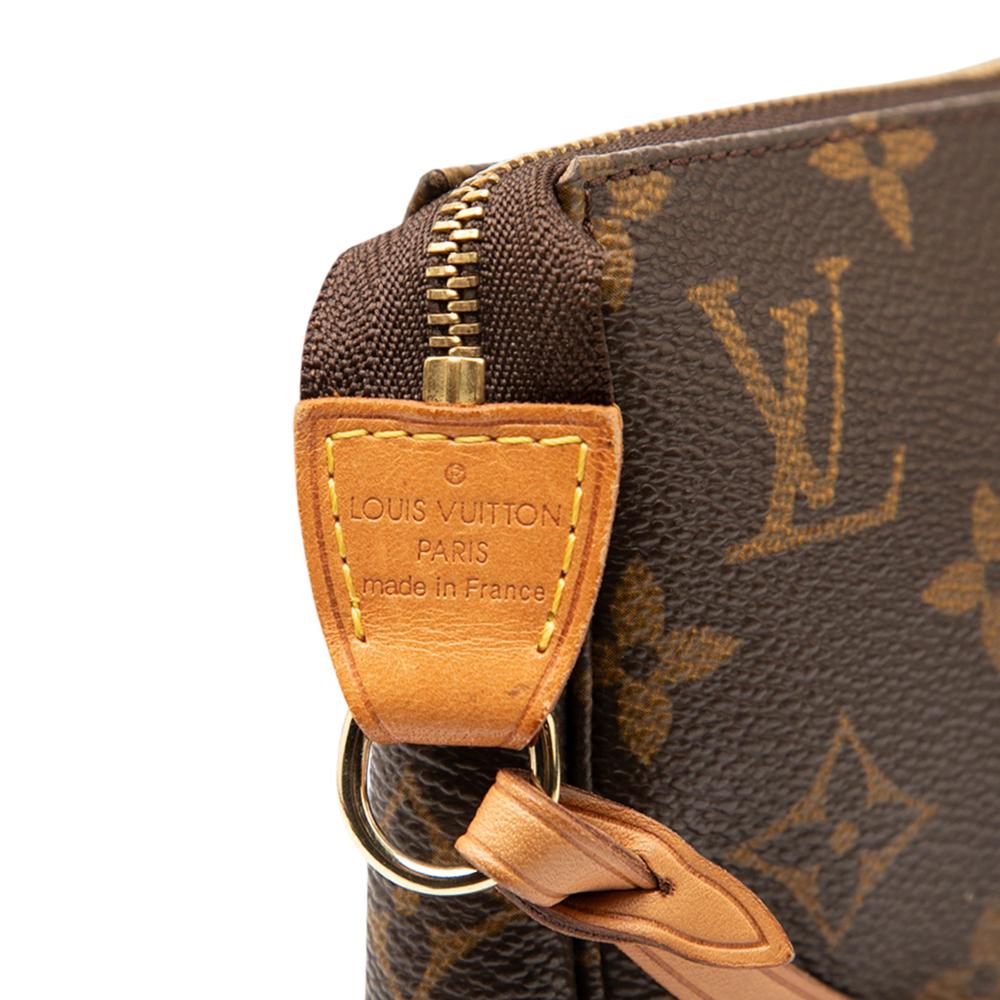 Louis Vuitton B Louis Vuitton Brown Monogram Canvas Fabric Monogram Pochette Accessoires France