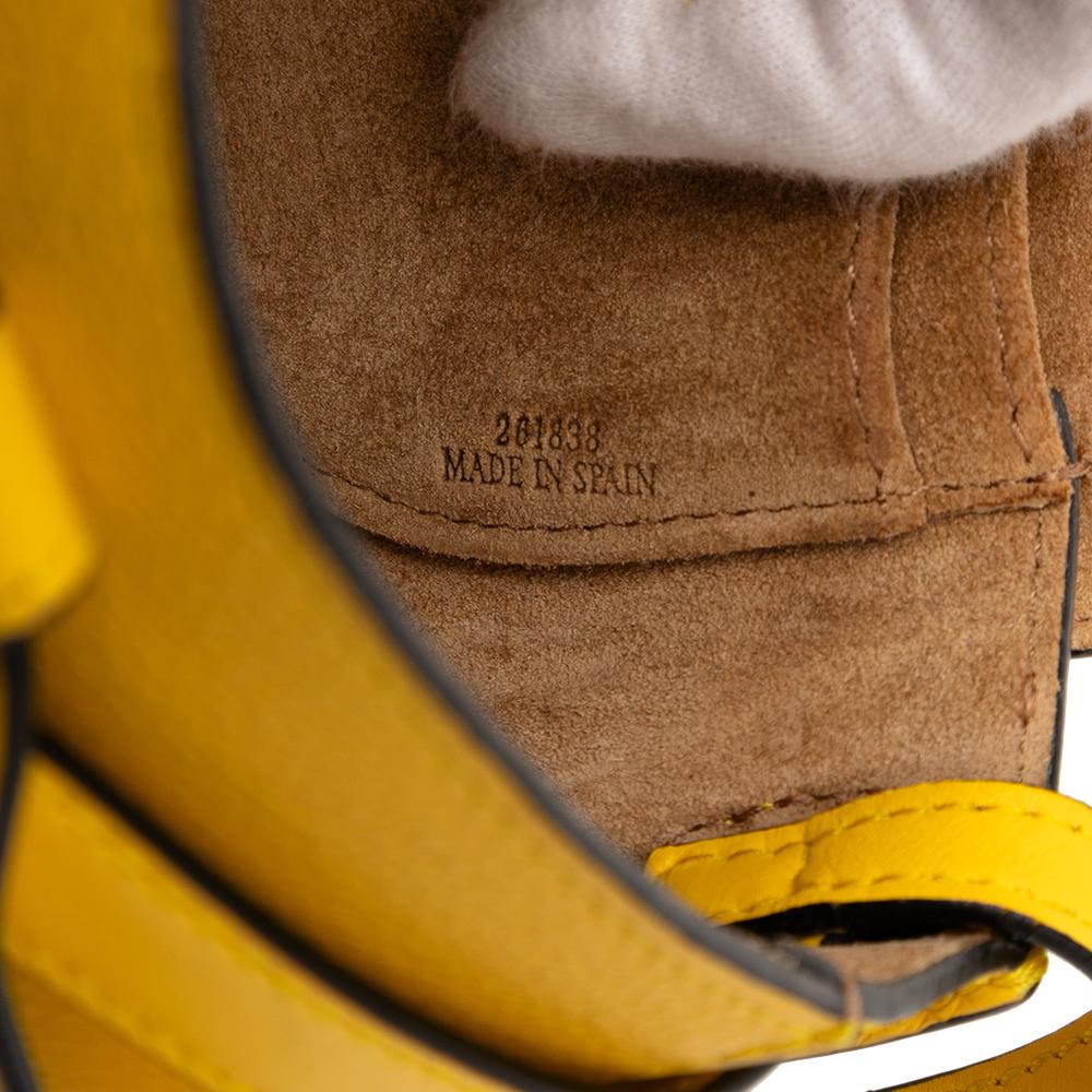 Loewe AB LOEWE Yellow Mustard Calf Leather Mini Gate Crossbody Spain