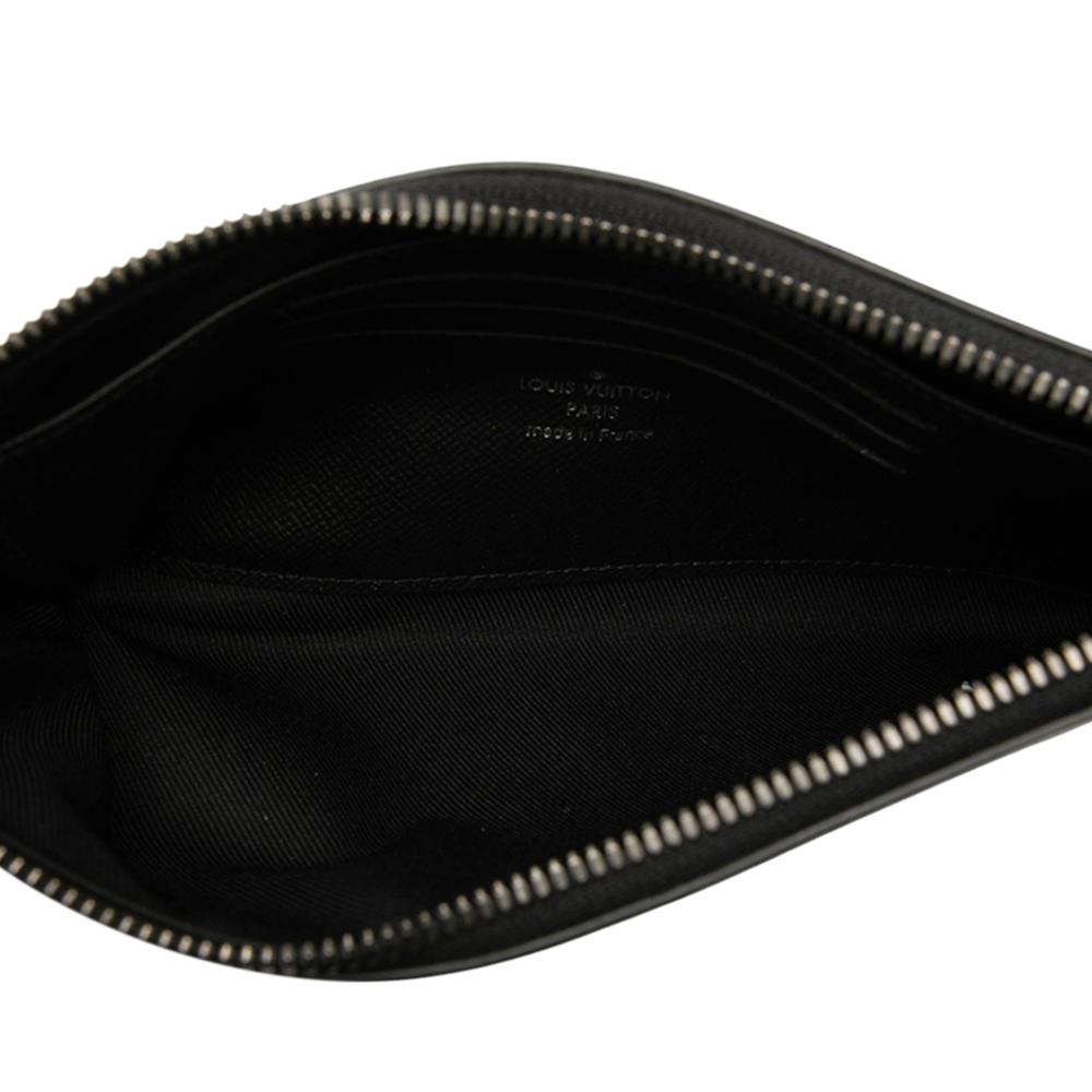 Louis Vuitton B Louis Vuitton Black Monogram Canvas Fabric Monogram Taigarama Pochette Discovery PM France