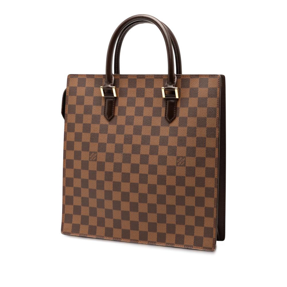 Louis Vuitton B Louis Vuitton Brown Damier Canvas Fabric Damier Ebene Venice Sac Plat France