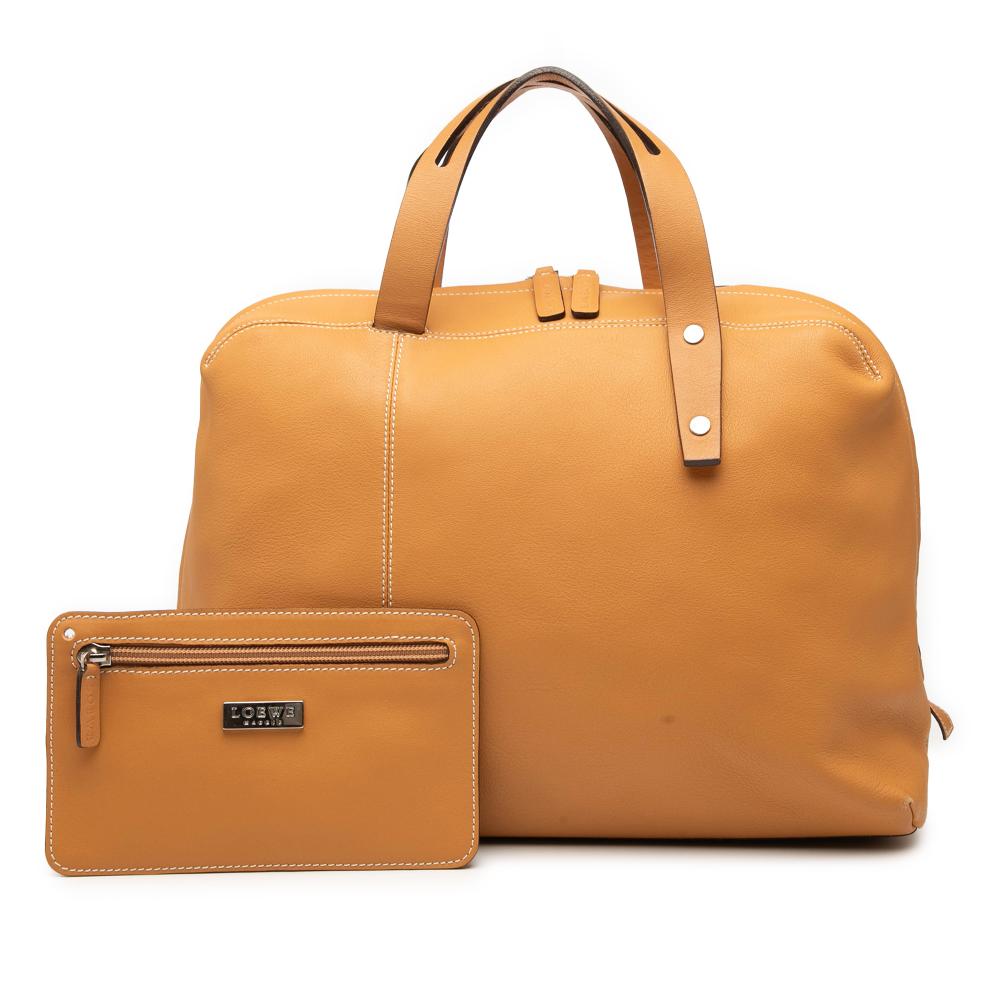 Loewe B LOEWE Brown Caramel Calf Leather Handbag Spain