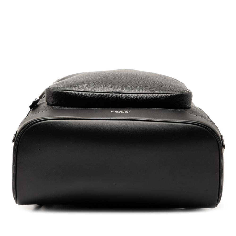 Burberry AB Burberry Black Calf Leather Rocco Backpack Italy