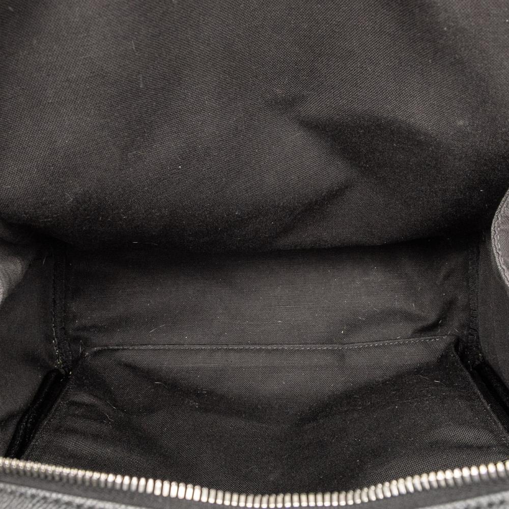 Burberry AB Burberry Black Calf Leather Rocco Backpack Italy