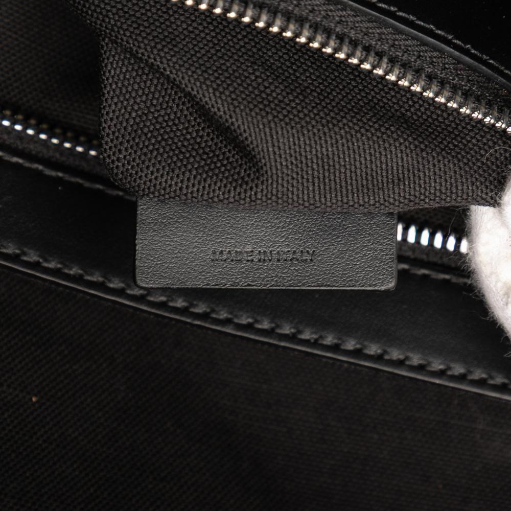 Burberry AB Burberry Black Calf Leather Rocco Backpack Italy