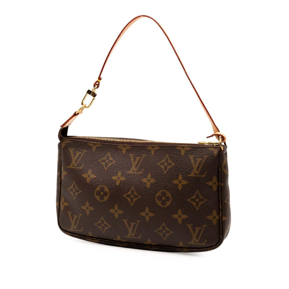 Louis Vuitton B Louis Vuitton Brown Monogram Canvas Fabric Monogram Pochette Accessoires France