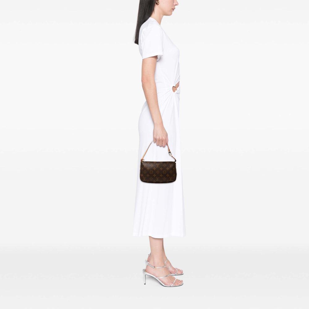 Louis Vuitton B Louis Vuitton Brown Monogram Canvas Fabric Monogram Pochette Accessoires France