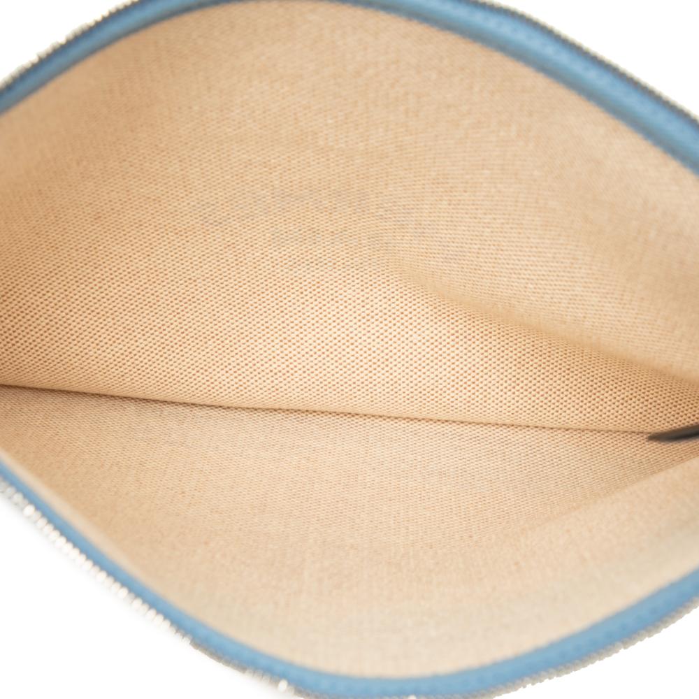 Hermès AB Hermès Brown Beige with Multi Canvas Fabric Large H Maillon Marin case France